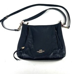 Coach Marlon Hobo Black Leather Shoulder Bag F79994